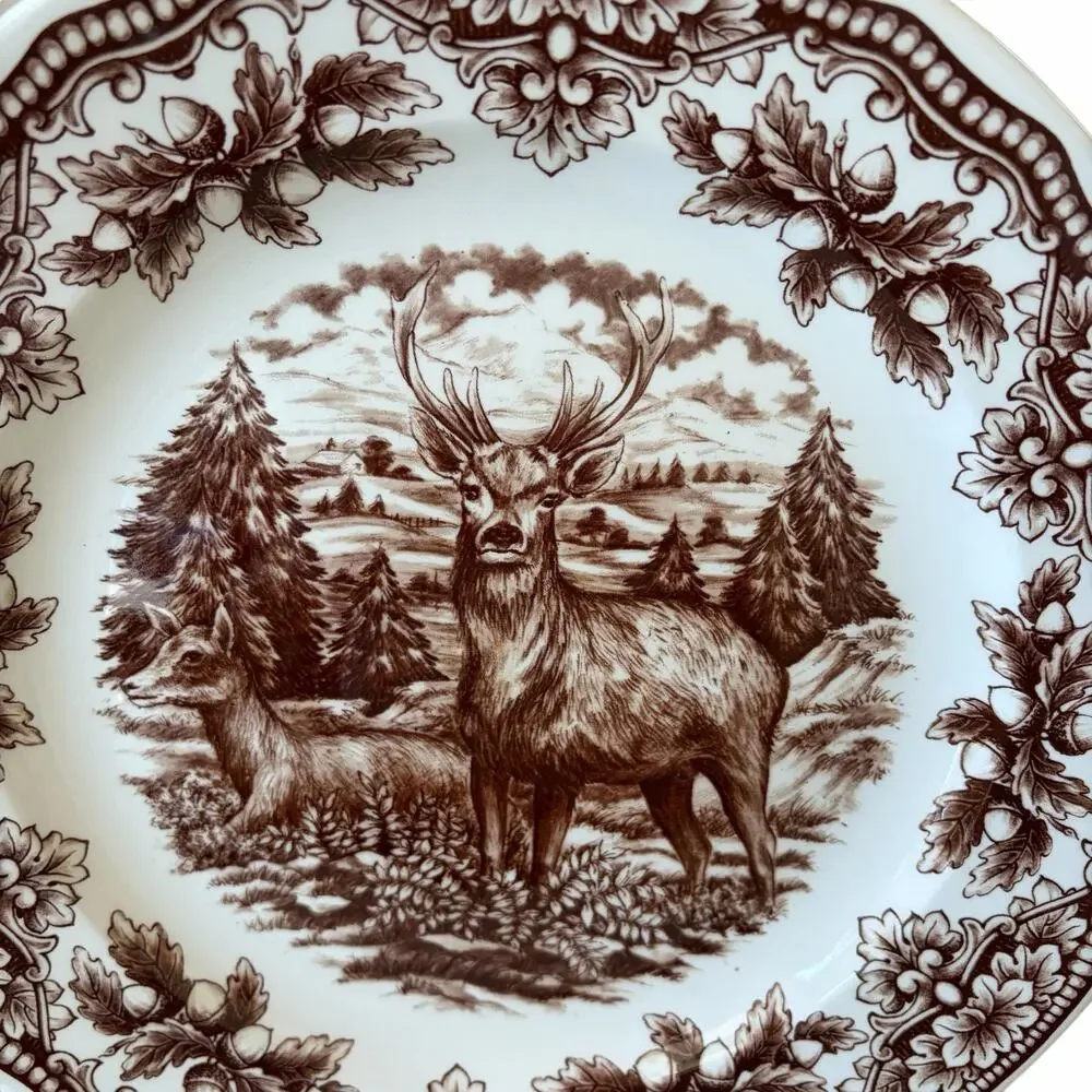 Royal Stafford Homeland STAG Porcelain Dinner Plates 11